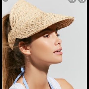 Brixton straw “Alexa” visor